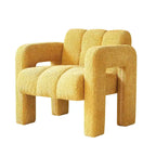 Fauteuil d'appoint large rembourré en tissu bouclé 31.10