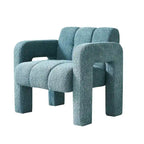 Fauteuil d'appoint large rembourré en tissu bouclé 31.10