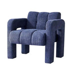 Fauteuil d'appoint large rembourré en tissu bouclé 31.10