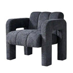 Fauteuil d'appoint large rembourré en tissu bouclé 31.10