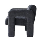 Fauteuil d'appoint large rembourré en tissu bouclé 31.10