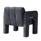 Fauteuil d'appoint large rembourré en tissu bouclé 31.10