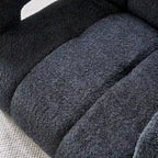 Fauteuil d'appoint large rembourré en tissu bouclé 31.10