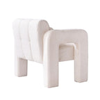 Fauteuil d'appoint large rembourré en tissu bouclé 31.10