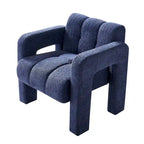 Fauteuil d'appoint large rembourré en tissu bouclé 31.10