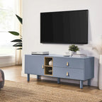 Meuble TV à tiroirs avec porte, armoire de rangement, commode, commode en bois avec poignée en cuir