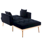 Chaise longue/fauteuil d'appoint, bords incurvés, rembourrée de mousse épaisse et recouverte d'un tissu de haute qualité