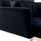 Chaise longue/fauteuil d'appoint, bords incurvés, rembourrée de mousse épaisse et recouverte d'un tissu de haute qualité