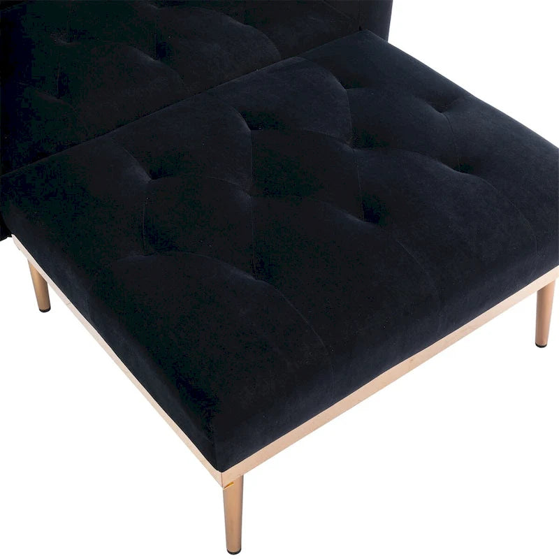 Chaise longue/fauteuil d'appoint, bords incurvés, rembourrée de mousse épaisse et recouverte d'un tissu de haute qualité