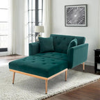 Chaise longue/fauteuil d'appoint, bords incurvés, rembourrée de mousse épaisse et recouverte d'un tissu de haute qualité