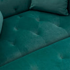 Chaise longue/fauteuil d'appoint, bords incurvés, rembourrée de mousse épaisse et recouverte d'un tissu de haute qualité