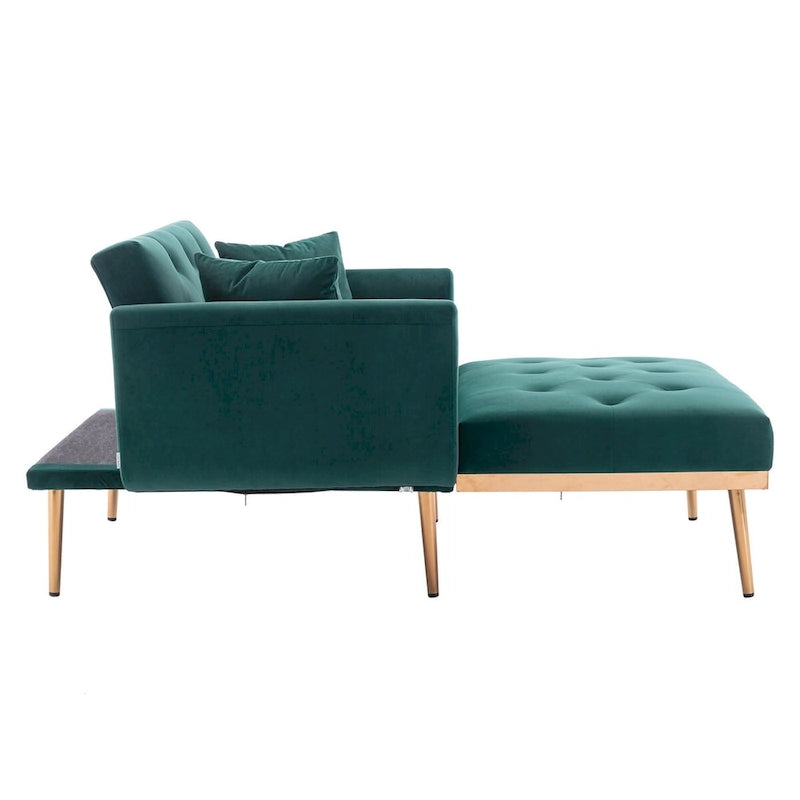 Chaise longue/fauteuil d'appoint, bords incurvés, rembourrée de mousse épaisse et recouverte d'un tissu de haute qualité