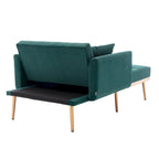 Chaise longue/fauteuil d'appoint, bords incurvés, rembourrée de mousse épaisse et recouverte d'un tissu de haute qualité