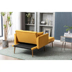 Chaise longue/fauteuil d'appoint, bords incurvés, rembourrée de mousse épaisse et recouverte d'un tissu de haute qualité