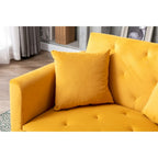 Chaise longue/fauteuil d'appoint, bords incurvés, rembourrée de mousse épaisse et recouverte d'un tissu de haute qualité