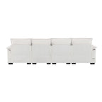 Canapé d'angle en U 6 places, convertible avec coussins lombaires pour salon, appartement