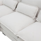Canapé d'angle en U 6 places, convertible avec coussins lombaires pour salon, appartement