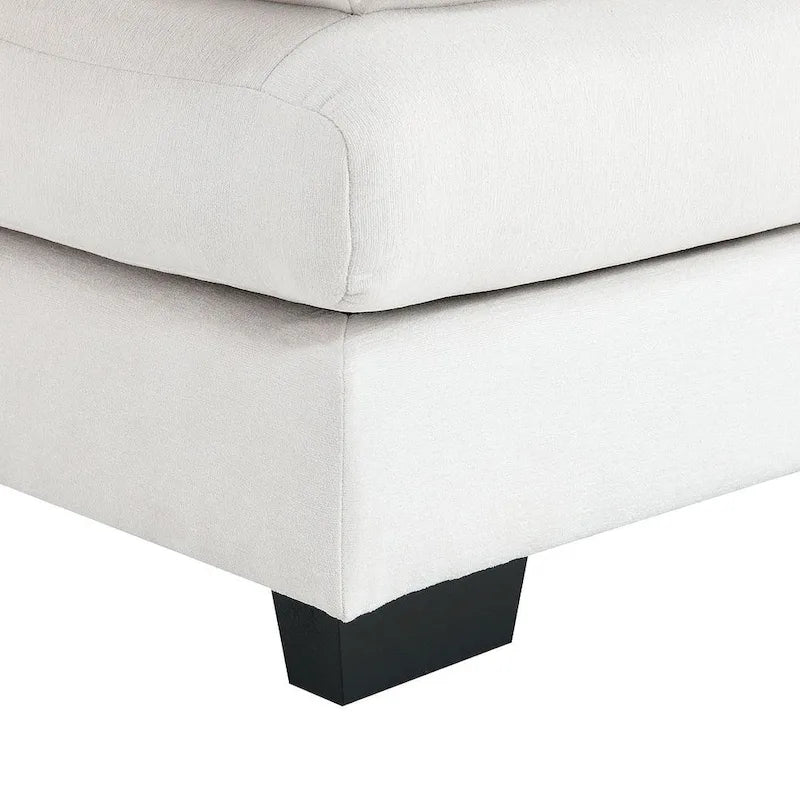 Canapé d'angle en U 6 places, convertible avec coussins lombaires pour salon, appartement