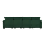 Canapé d'angle en U 6 places, convertible avec coussins lombaires pour salon, appartement