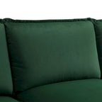 Canapé d'angle en U 6 places, convertible avec coussins lombaires pour salon, appartement