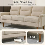 Canapé d'intérieur OVIOS Fluffy Cushion avec pieds en bois