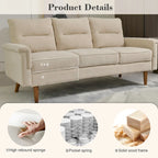 Canapé d'intérieur OVIOS Fluffy Cushion avec pieds en bois