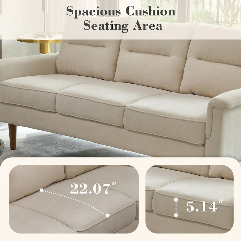 Canapé d'intérieur OVIOS Fluffy Cushion avec pieds en bois