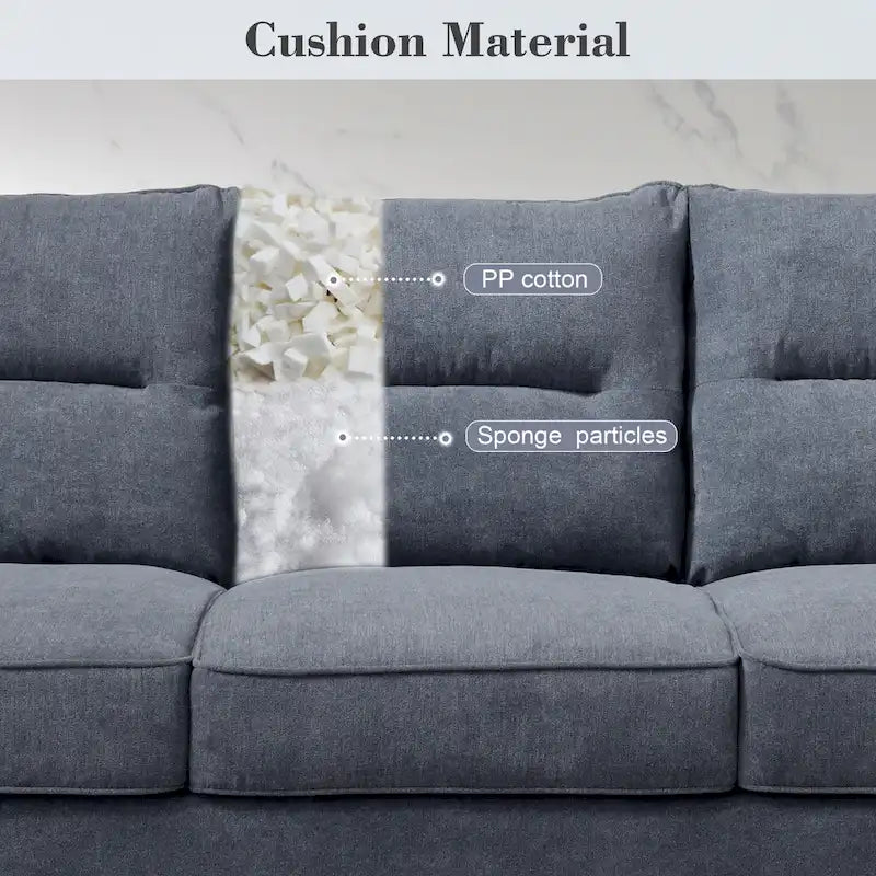 Canapé d'intérieur OVIOS Fluffy Cushion avec pieds en bois
