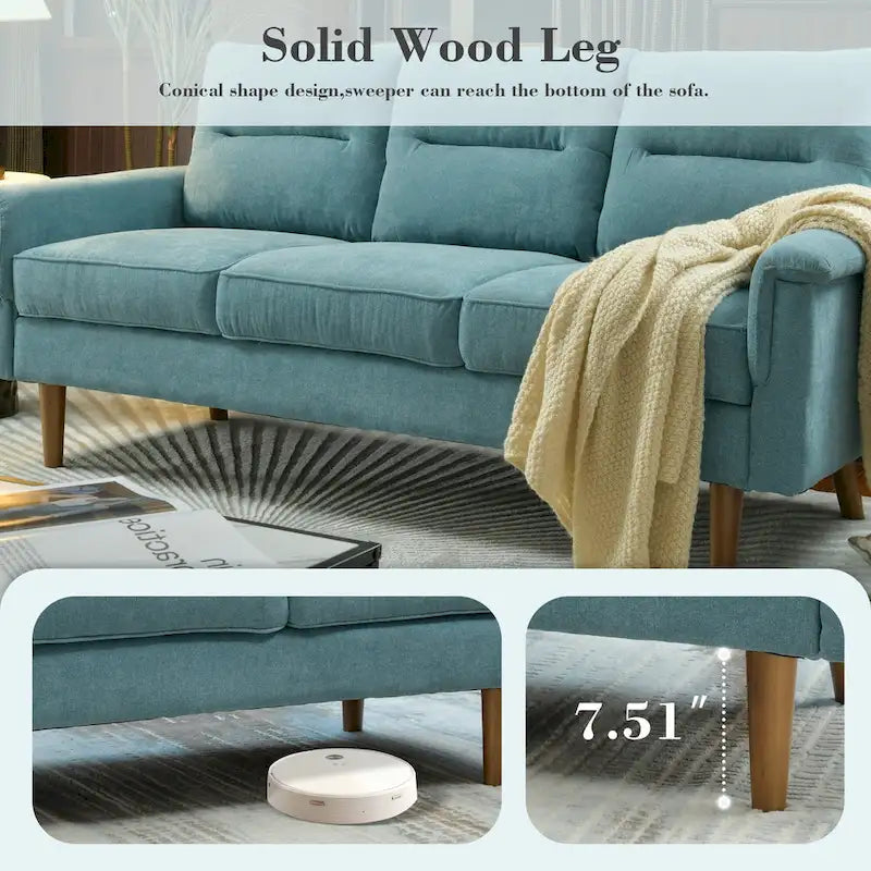 Canapé d'intérieur OVIOS Fluffy Cushion avec pieds en bois