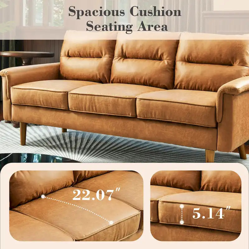 Canapé d'intérieur OVIOS Fluffy Cushion avec pieds en bois