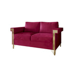 Ensemble de salon 2 pièces CraftPorch Glam en velours capitonné