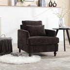 Fauteuil en bois, Chaise longue d'appoint moderne pour salon