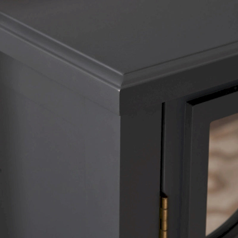 Meuble double porte à finition miroir