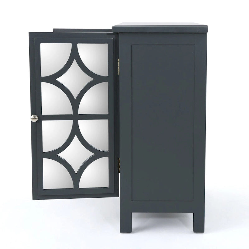 Meuble double porte à finition miroir
