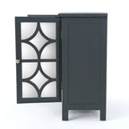 Meuble double porte à finition miroir