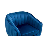 Fauteuil d'appoint moderne en velours avec ottoman pour salon/chambre à coucher/salon de manucure