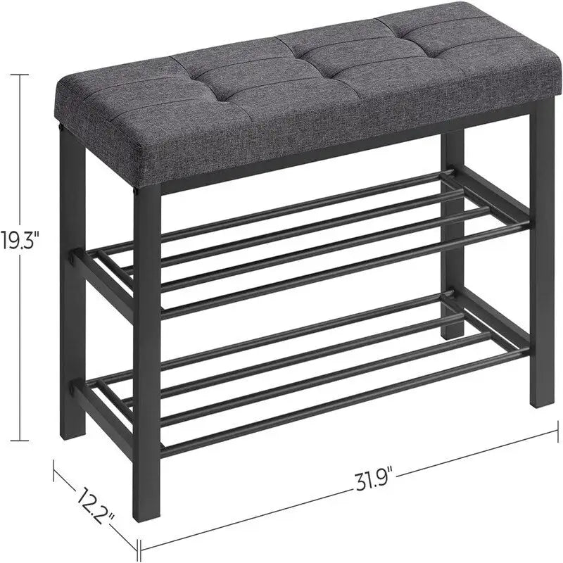 Étagère à chaussures à 3 niveaux pour entrée - 12,2P x 31,9L x 19,3H