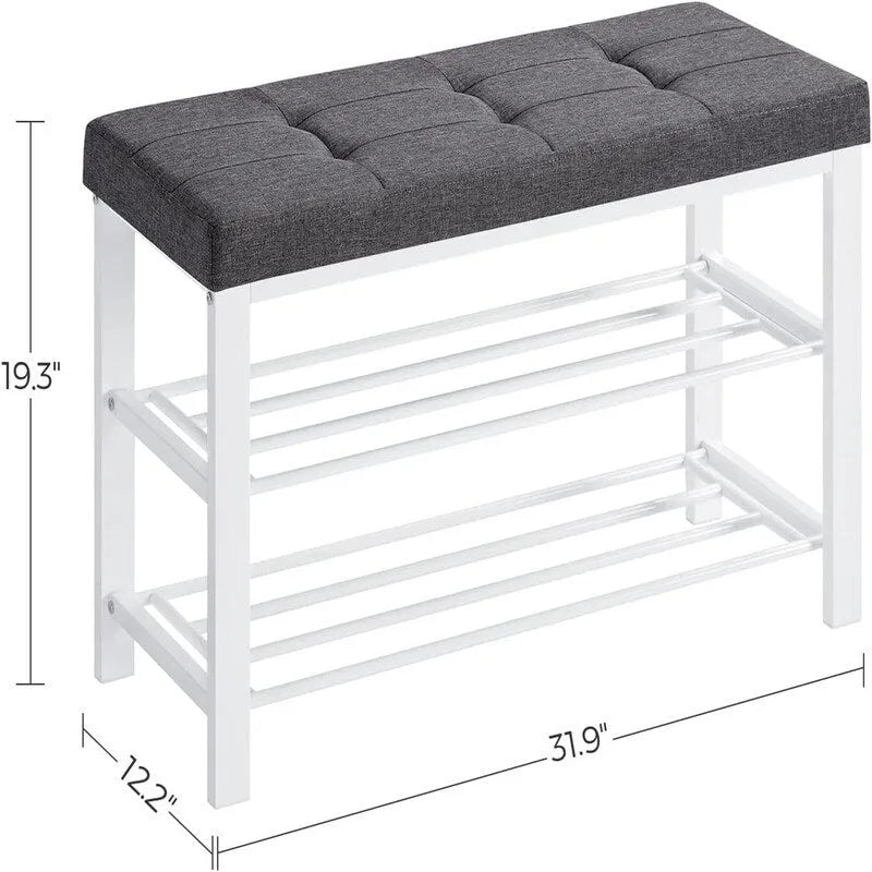 Étagère à chaussures à 3 niveaux pour entrée - 12,2P x 31,9L x 19,3H