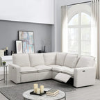 Fauteuil inclinable électrique Canapé d'angle en L, Siège de cinéma maison Fauteuil moelleux
