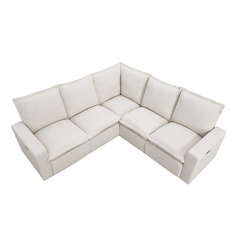 Fauteuil inclinable électrique Canapé d'angle en L, Siège de cinéma maison Fauteuil moelleux