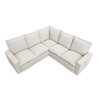 Fauteuil inclinable électrique Canapé d'angle en L, Siège de cinéma maison Fauteuil moelleux