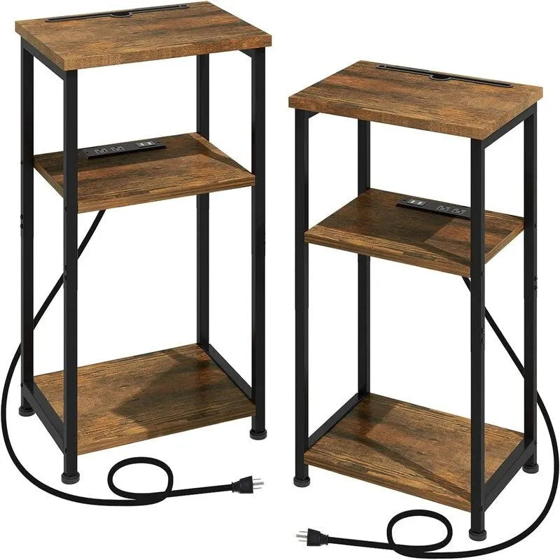 Table d'appoint étroite avec station de charge - 39P x 30L x 58H