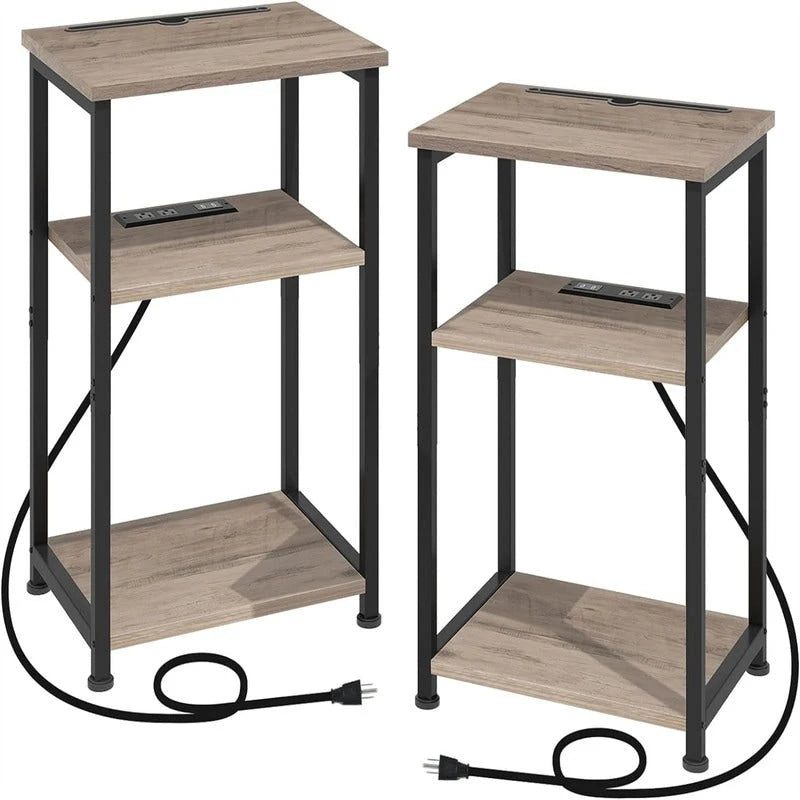Table d'appoint étroite avec station de charge - 39P x 30L x 58H