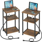 Table d'appoint étroite avec station de charge - 39P x 30L x 58H