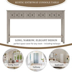 Console d'entrée rustique avec rangement