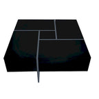 Table basse avec 4 compartiments de rangement cachés