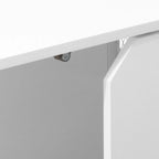 Meuble TV console Pellebant avec meuble de rangement – 140 cm (L) * 40 cm (P) * 61 cm (H)