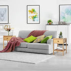 Tables d'appoint en bambou - Lot de 2 - 40,6P x 40,6L x 61H cm