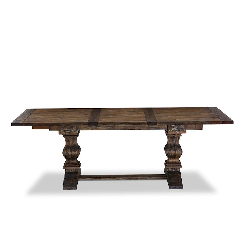 Ensemble de salle à manger East West Furniture composé d'une table rectangulaire en bois et de chaises rembourrées, jacobéen (options de pièces)