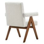 Chaise de salle à manger Lyra en tissu bouclé – Lot de 2